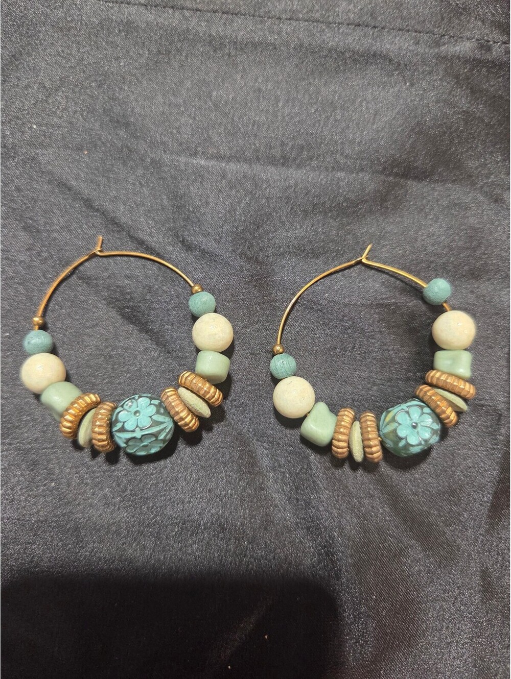Beaded Hoop Earrings